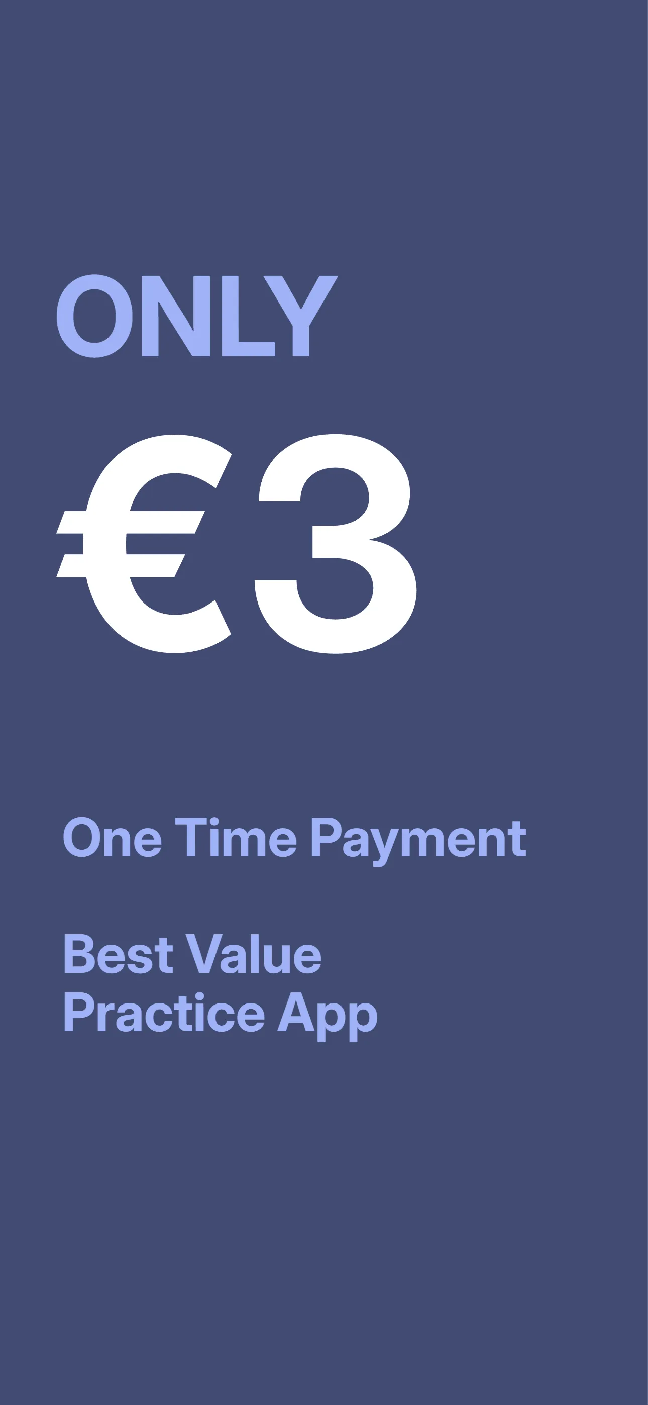 Theory test question screen